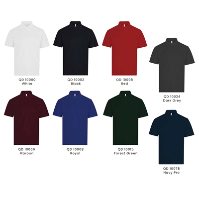 Unisex Micro Pique Short Sleeve Polo Shirt
